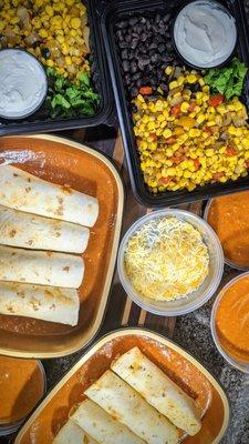 Loaded Chicken Enchiladas