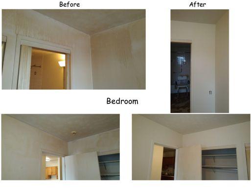 Before and After of a Bedroom