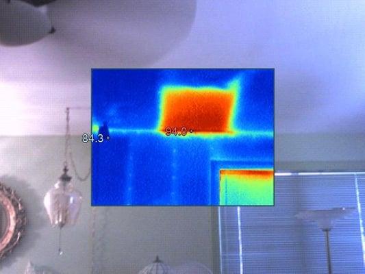 Thermal Imaging can find where insulation is missing