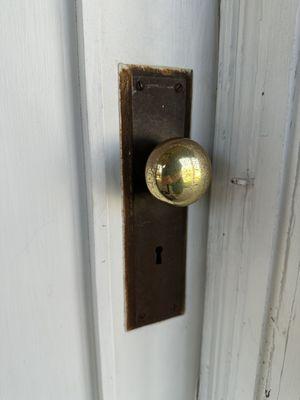 Door Knob on Front Door to Jim Thorpe's Home