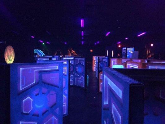 Our new Laser Force laser tag arena.