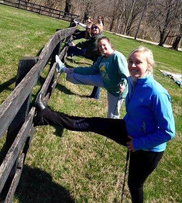 Pilates for Equestrians workshop at Zubrod Stables in Prospect, KY