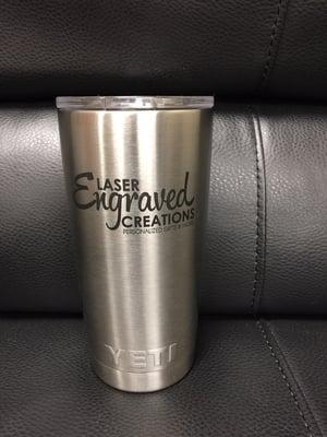 We personalize YETI mugs! Any text clip art or logo!