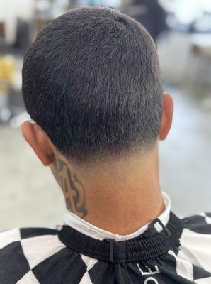 Low taper on our customer. Make sure to download our app, search Cutman and Co Barbershop in your app store.