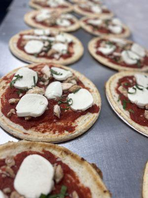 A cauliflower crust pizza