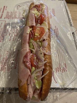 Large Italian hoagie