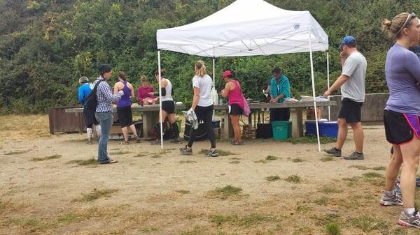 Post Race snack stand