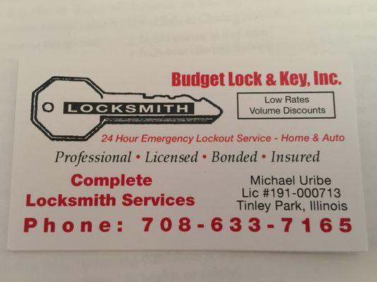 Budget Lock & Key Inc