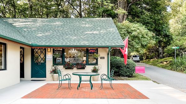 Visit SPRUCED at The Shoppes at the Switzerland Inn. Blue Ridge Parkway Milepost 334.