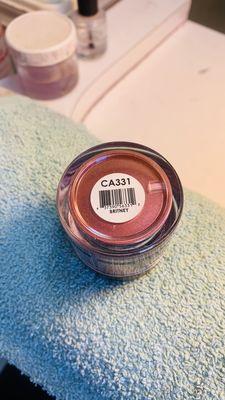 Acrylic powder color name/number