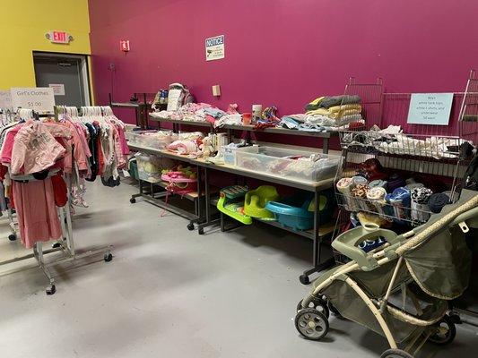 Children's and baby clothes are $1.00!