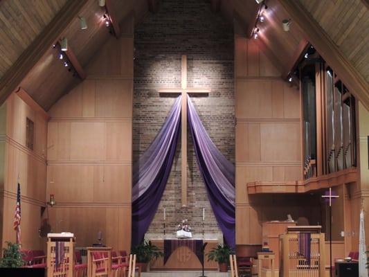 The Chancel at Lent