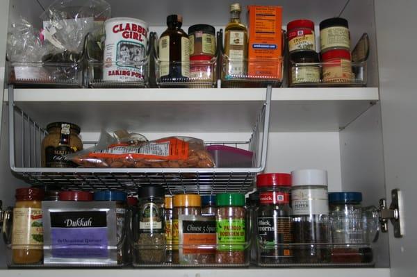 Spice cabinet organized -- finally!