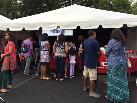 JEI Learning Center at the 2015 Indo American Community Fair at Sri Guruvaayoorappan Temple