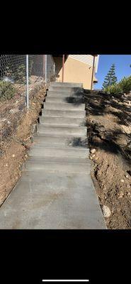 Concrete stairs