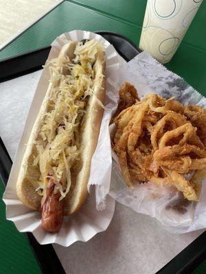 Footlong & Onion Rings