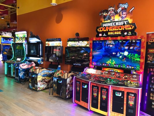 Great variety of arcade games