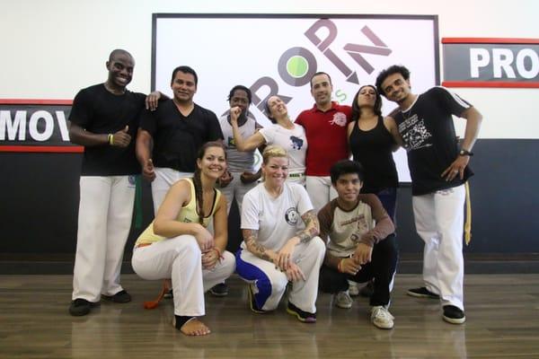 We meet at The Drop In Dance and Fitness, awesome studio with great people and fun classes!