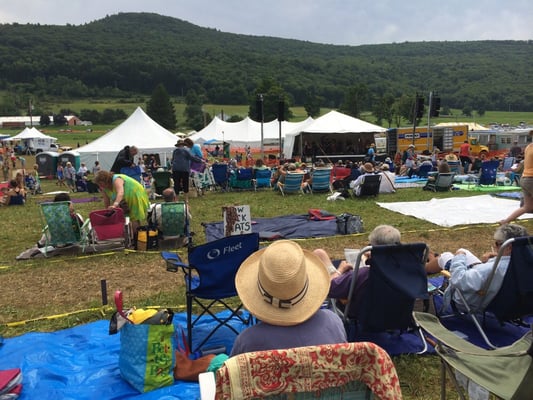 Main tent. Beautiful music