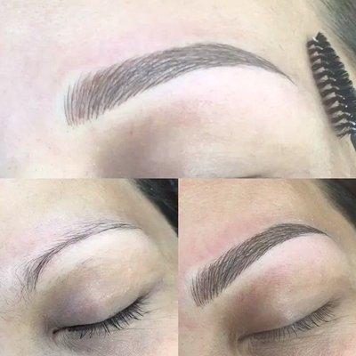 Microblading and Shading.