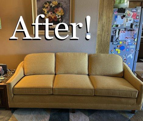 Couch after. Amazing results.