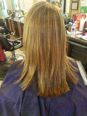 Brazilian Blowout by Margie Leaves my hair so soft and smooth!  Ask Margie for details...she's really knows her stuff!!!!