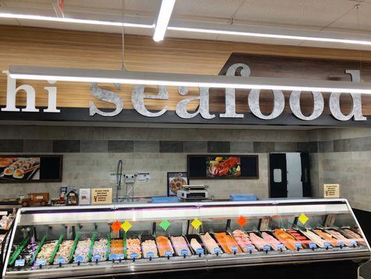 Amazing SEAFOOD, DELI, and MEAT department in this newly renovated Market !!!!