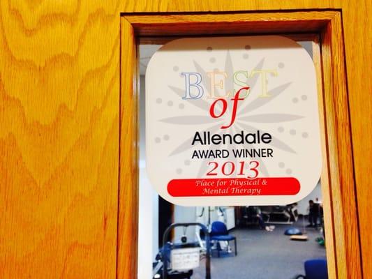 Physiotherapy Associates of Allendale was voted "Best Of 2013" for Physical Therapy in Allendale!!