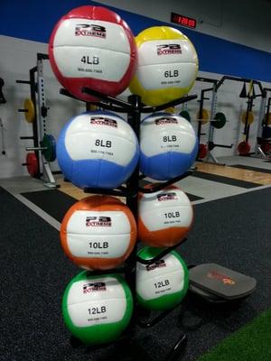 Heavyweight medicine balls.