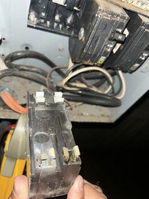 Replacing bad breaker