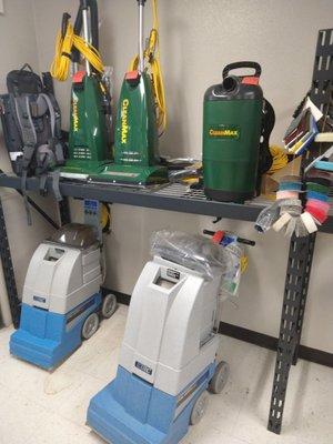 Vacuums and floor scrubbers