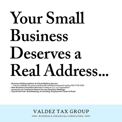 Your Small Business deserves a real address...