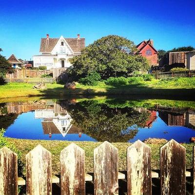 Main House as seen across the Kelley House pond.