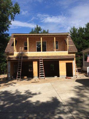 Garage with in-law suite