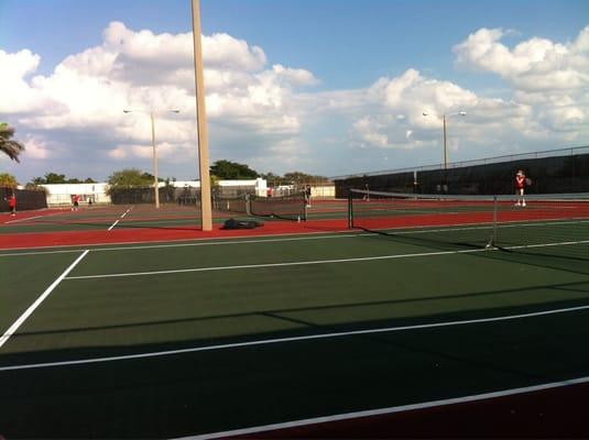 School tennis courts