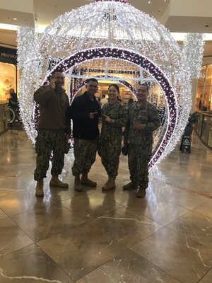 Navy Recruitors at Macy's