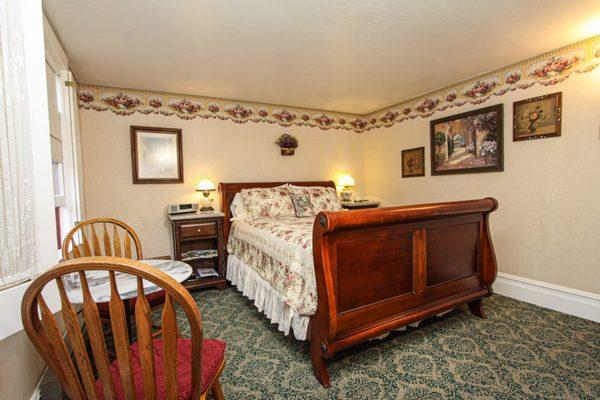 The Lavender room at the Raford Inn. Queen bed, private bath.