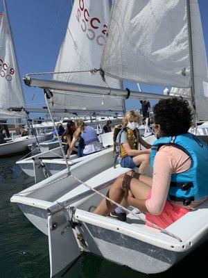 6th graders enjoyed Friday Sailing lessons in May!