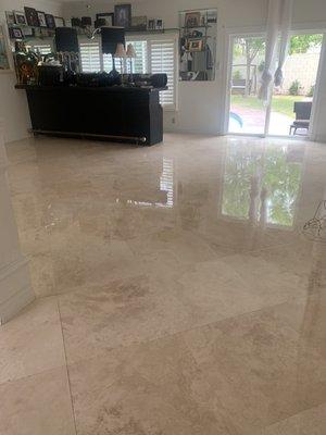 Clean travertine