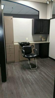 Stylist semi private station available for booth rent.