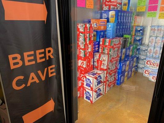 Every liquor store should have a beer cave!