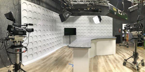 Side shot of studio