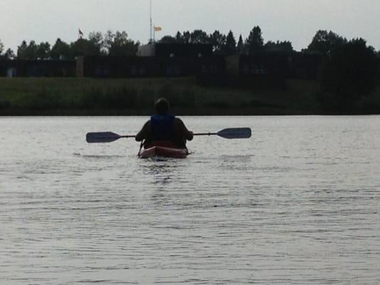 Kayaking right out our front door!!