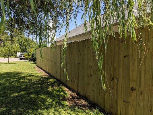 Stockade Privacy Fence