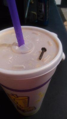 Metal nail found in my Keva drink