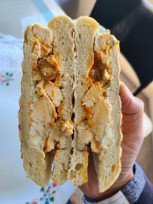 Buffalo chicken panini