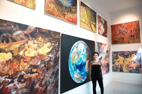 'Planet Earth Series One' Artworks at Rubina Art Gallery By Artists and Owner Rubina Anjum