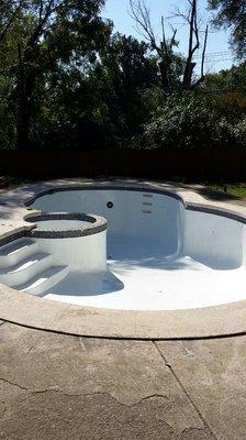 One of our pools we have previously painted.