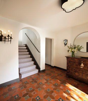 Spanish Colonial, period-sensitive renovation of a 1927 historic home located in San Francisco's Marina District.