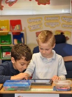 Our students use iPads for critical thinking and problem solving.